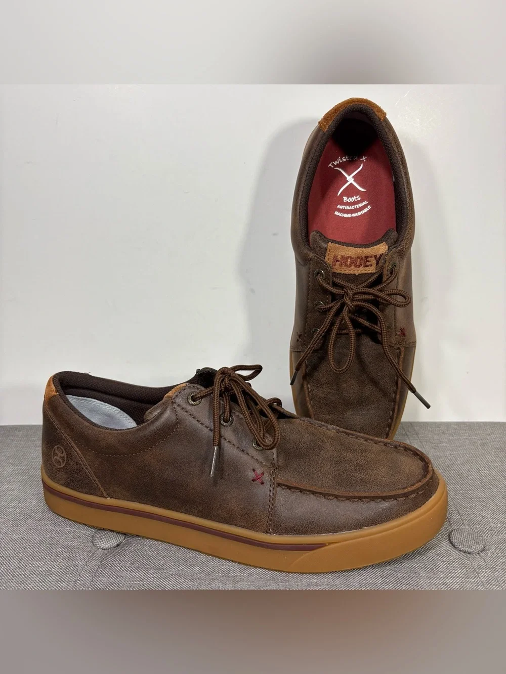 Twisted X Hooey Brown Leather Lace-Up Sneaker- men’s 10.5